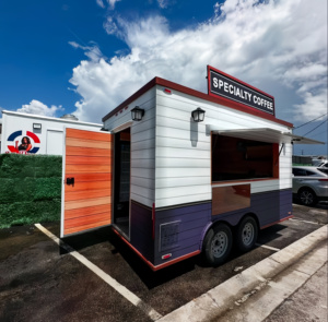 <span class=keywords><strong>Remorque</strong></span> à café mobile en forme <span class=keywords><strong>de</strong></span> <span class=keywords><strong>bateau</strong></span>, double essieu, pour la restauration, kiosque à café pour les cafés en plein air - Product Image 2