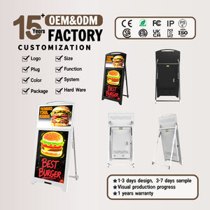 Pantalla Publicitaria Digital Portátil de 21.5 Pulgadas con Batería Recargable, Pantalla Táctil LCD con Animación para Uso en Interiores - Product Image 1