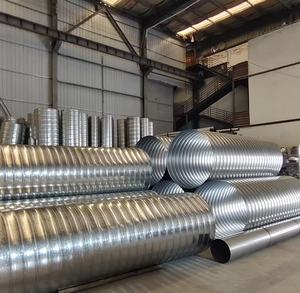 צינור ספירלי קשיח לאוורור, צינורות פלדה מגולוונת המשמשים לפינוי עשן בסדנאות - Product Image 4