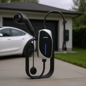 Cargador Portátil para Vehículos Eléctricos Vevor Nivel 1 2 Sae J1772, 16 Amperios, Cable de 25 Pies, 120V 240V, Enchufe Nema 6 20P - Product Image 2