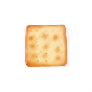 Pendentif PVC Simulation Biscuit Apéritif, Jouet Amusant de Simulation de Snack, Porte-clés Carré Faux Biscuit Ornemental - Product Image 5