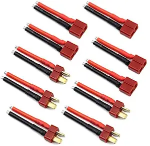Plug Connector Female and Male Deans with 14AWG Silicon Wire for RC Lipo Battery Cable Drone