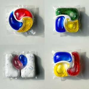 Capsules de lavage en <span class=keywords><strong>gel</strong></span> écologiques jetables arc-en-ciel, distributeur de détergent liquide pour le nettoyage des vêtements - Product Image 6