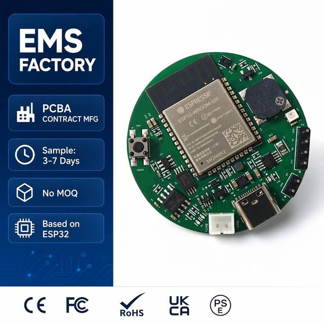 OEM 4-Layer FR-4 ESP32-S3 Development Board ESP32 Module PCB PCBA Assembly Circuit Board SMT Factory