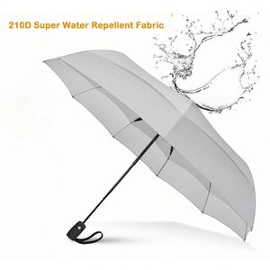 Paraguas Automático de 3 Pliegues, Resistente al Viento, Compacto, con Logotipo Personalizado, Regalo Promocional para Mujeres y Hombres, para Exteriores - Product Image 3