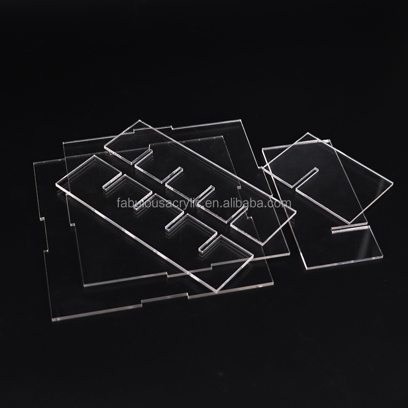 Taille personnalisée clair extrudé boîte acrylique porte-cartes de visite feuille de plexiglas acrylique boîte à bonbons