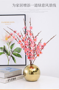 Unique Modern <strong>Flower</strong> <strong>Vases</strong> Ceramic <strong>Vases</strong> Golden Electroplated Ball Interior Modern Decorative <strong>Vase</strong> - Product Image 3