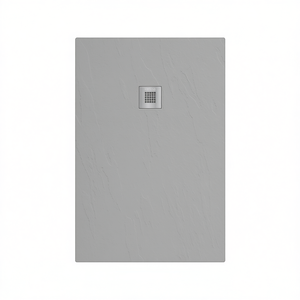 Receveur de douche rectangulaire Estasi 80 x 100 cm gris tourterelle surface antidérapante pour salle de bain - Product Image 3