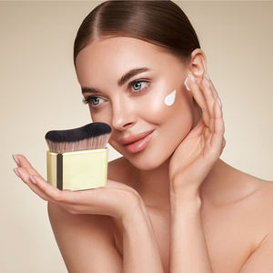 Nouveau pinceau de maquillage unique pour le corps, doux et moelleux, pour femmes, pour le visage et le corps, double couleur, pour lotion et savon, végétalien, mignon - Product Image 5