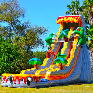 Juegos Inflables Acuaticos Outdoor Jumping Castle Kids Bounce House Commercial <strong>Banzai</strong> <strong>Inflatable</strong> Water Slide - Product Image 3