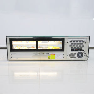 Réfrigérateur <span class=keywords><strong>de</strong></span> comptoir durable, vitrine en verre incurvé, table <span class=keywords><strong>de</strong></span> présentation, refroidisseur à sushis pour <span class=keywords><strong>bar</strong></span> à sushis, hôtel, banquet - Product Image 3