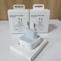 Adaptateur Secteur 40W Dynamique 60W Max pour iPhone 17, Chargeur USB-C 40W UE US UK pour Câble iPhone