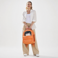 Sac à dos de transport respirant pour animaux de compagnie, directement de l'usine, avec fenêtre transparente, en néoprène personnalisé, OEM/ODM, pour animaux de compagnie