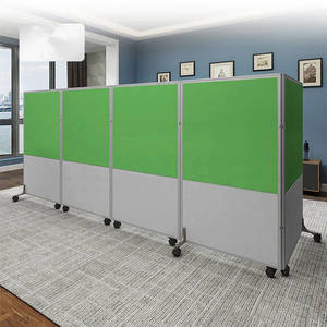Paravent pliable en aluminium, écran pivotant, insonorisé, séparateur d'espace mobile, séparateurs de pièce portables pour salle à manger, entrepôt - Product Image 4
