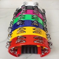 OEM Selling Single Row Tambourine Hand Bell Percussion Instruments From China for KTV Parties and Live Performance