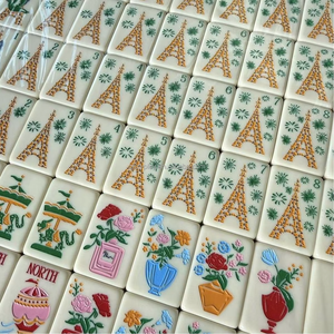 Juego de Mahjong Completo Personalizado con Grabado Láser en Acrílico, 160 Fichas, Temática <span class=keywords><strong>LA</strong></span> VIE EN Paris - Product Image 4