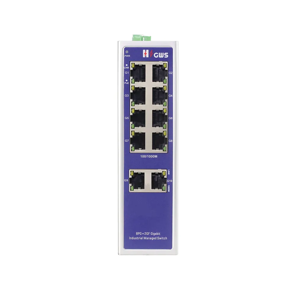 Switch Ethernet poe completo gigabit non gestito con 2*10/100/1000 Base-T e porta poe 8*10/100/1000M