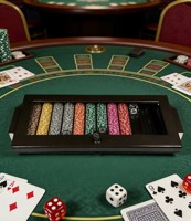 Plateau à jetons de poker 12 rangées en bronze antique mat, qualité casino, organisateur de jetons avec couvercle de sécurité transparent pour club de poker