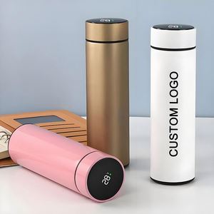 XDH188 Corporate Activity Business Gift Smart LED Stainless Isotherm Flask Digital <b>Thermos</b> Custom Logo Printed Water <b>Bottle</b> - Product Image 1