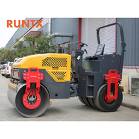 Rouleau vibratoire routier RUNTX de 4 tonnes à haute fréquence pour le compactage de l'asphalte et du sol