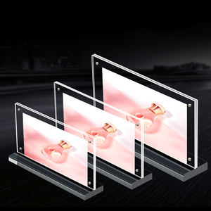 T-forma Acrílico Dollar Bill Display Frames Moeda Papel Dinheiro Titulares para Colecionadores - Product Image 4