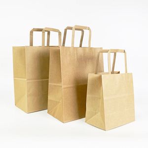 ถุงกระดาษคราฟท์พิมพ์โลโก้ตามสั่ง ผลิตในจีน ขายส่ง ถุงกระดาษคราฟท์แบบตั้งได้ เป็นมิตรกับสิ่งแวดล้อม ผลิตตามแบบที่กำหนดเอง - Product Image 3