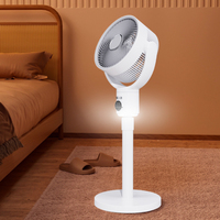 Ventilateur à affichage numérique avec logo personnalisé veilleuse puissante USB portable mini ventilateur de bureau pratique et rétractable refroidissement rechargeable