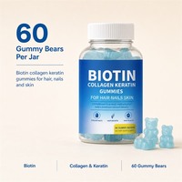 Gummies OEM Multi-Collagène Biotine Kératine pour le Bien-être, Croissance Capillaire, avec Biotine et Vitamines