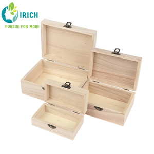 สี่เหลี่ยมผืนผ้าบรรจุไม้กล่องไม้กรณีการจัดเก็บไม้สนกล่องที่มีการล็อค - Product Image 5