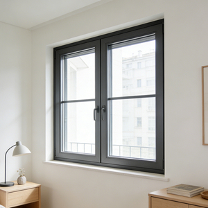 Fenêtre à battant en aluminium et verre, design minimaliste moderne, haute étanchéité, anti-poussière, isolation thermique, pour appartement - Product Image 5