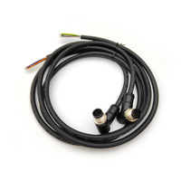 Connecteur automobile M12 mâle-femelle PVC IP67 étanche 5 broches pour fils et câbles