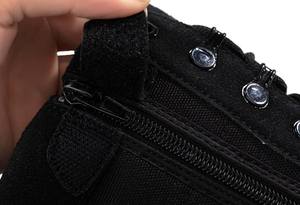 Haute qualité hommes en plein air hiver bottes chaudes désert Jungle chaussures d'entraînement en caoutchouc maille bottes tactiques noir - Product Image 5