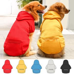 Jaket Sweater Hoodie Anjing untuk Cuaca Dingin, Lembut dan Hangat, dengan Lubang Tali dan Kantong untuk Anjing Ukuran XS-5XL - Product Image 3