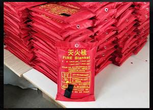 เครื่องดับเพลิงในครัวเรือน ผ้าห่มกันไฟ ทนความร้อน ไฟเบอร์กลาสเสริมแรง คอมโพสิต ปราศจากสารด่าง สำหรับเหตุฉุกเฉิน - Product Image 5