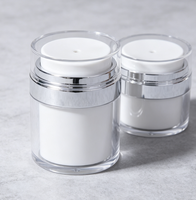 Pots à pompe sans air de 15g, 30g, 50g, 100g |   Flacons de recharge cosmétiques pour soins de la peau, fond de teint, sérum, lotion et crème