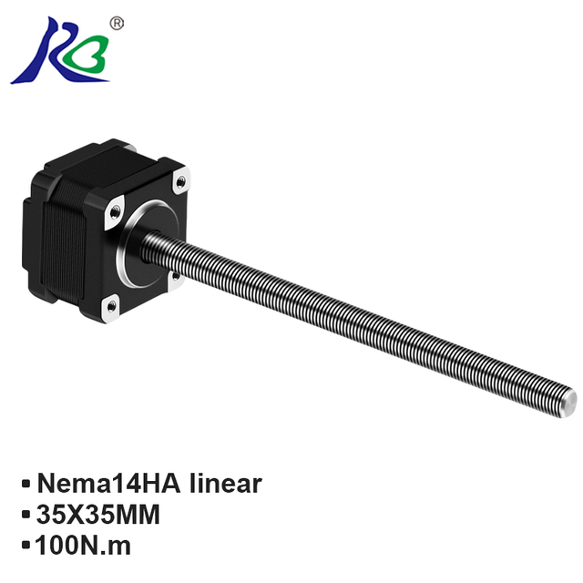 RB NEMA14 Captive Linear Stepper Motor 12v Dc Motor Speed Encoder for Automatic Machine for Printer Stepper 24V