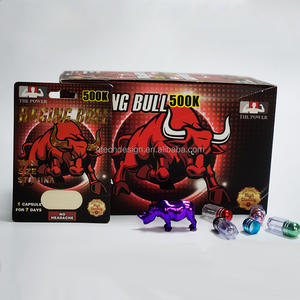 Cajas de Papel para Empaque de Cápsulas y Píldoras para Hombre, Venta al Por Mayor con MOQ Bajo, Personalizadas, con Blister, Magnum 15000K, Raging Bull, Black Bull, Rhino - Product Image 1