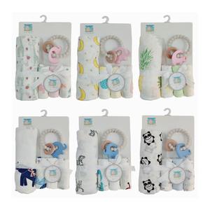 Coffret cadeau pour nouveau-né en petite quantité, avec des articles en coton, couleurs mélangées aléatoirement, non limitées à l'image présentée - Product Image 6