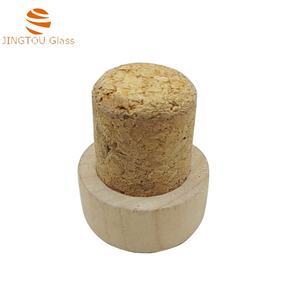 <span class=keywords><strong>Bouchon</strong></span> de bouteille en bois pour bouteilles en verre de whisky et de brandy, adapté aux bouteilles en verre cadeau - Product Image 1