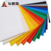 Plaque en acrylique pur épaisse HUASHUAITE couleur 1,22*2,44m 2,05*3,05m, plaque de surface solide PMMA pour meubles