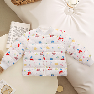Manteau d'hiver rembourré unisexe pour tout-petits, veste pour bébé avec imprimé dinosaure mignon, vêtements d'extérieur chauds à manches longues pour l'automne et l'hiver - Product Image 6