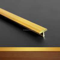 Profilé en T en laiton pour hôtel, pour la décoration des murs et des sols, matériau de construction durable et écologique, profilé en cuivre, bande métallique pour projet