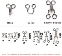 Gold BH Haken und Eye Tape Schnalle BH Strap Connector Clips Dessous Hardware Adjuster Schnalle