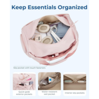 Sac de sport de voyage léger pour femme avec compartiment à chaussures Porte-bouteille multifonctionnel à poche humide pour yogis de week-end