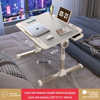 Table de lit pliable réglable, divers matériaux disponibles, différentes tailles, hauteur de support réglable, idéale pour les étudiants et l'utilisation à domicile avec ordinateur.