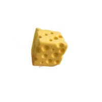 Jouet anti-stress en forme de fromage à rebond lent – Doux, collant et adhérent pour les mains – Matériau PU – Pour tous les âges