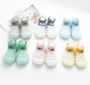 पशु प्रिंट बेबी जूते-प्यारा भालू डिजाइन नरम एकमात्र और लोचदार टखने के साथ बनाया - Product Image 2