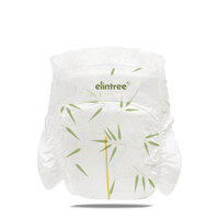 Fournisseur de couches pour bébés en fibre de bambou naturelle Elintree, OEM/ODM, marque privée, couches jetables pour bébés