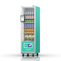 Máquina Expendedora Automática Sin Personal para Snacks y Bebidas, Pantalla Táctil, 4G LTE, Gestión Basada en la Nube, Pago con Monedas, Código QR y Token
