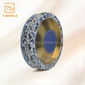 กระป๋องดีบุกทรงกลมพิมพ์ลายตามสั่ง พร้อมฝาปิดใส PVC/PET สำหรับบรรจุภัณฑ์ขนม ลูกอม คุกกี้ - Product Image 3